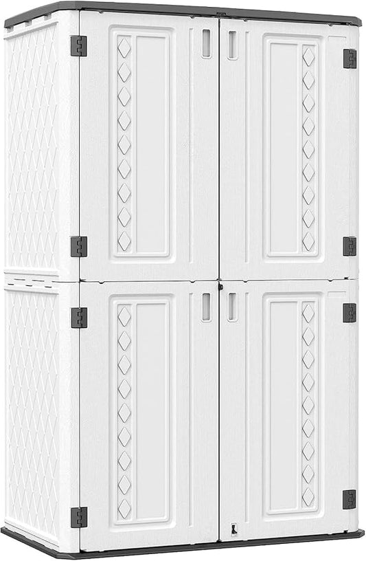 Outdoor Storage Shed, KINYING Outdoor Storage Cabinet Waterproof by KINYING