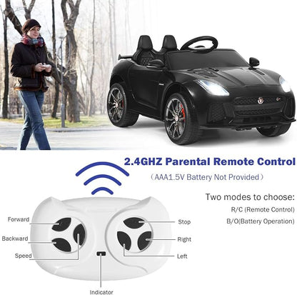Costzon Ride on Car, 12V Licensed Jaguar F-Type SVR Battery Powered Kids' - Image 3