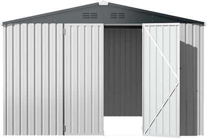 U-MAX 10' x 10' Shed Outdoor Storage Shed Clearance, Large Metal Garden Shed - Image 7