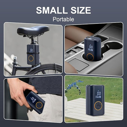 Tire Inflator Portable Air Compressor Cordless Rechargeable Mini Air Pump - Image 5
