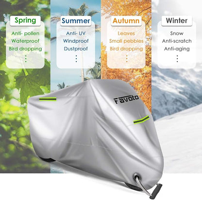 Favoto Motorcycle Cover Waterproof Outdoor - Image 8