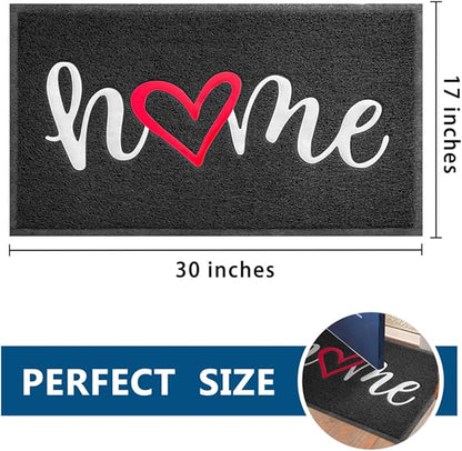 EARTHALL Door Mat Outside Inside Home Doormat, Durable Floor Mat Non Slip Mat - Image 2