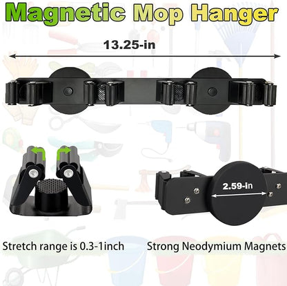 Strong Magnetic Mop Broom Holder, Heavy Duty Magnetic Mop Hanger - Image 6