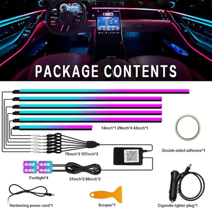 Dreamcolor Interior Car Lights, WEBUPAR Car Accessories 10 in 1 Car LED Strip - Image 5