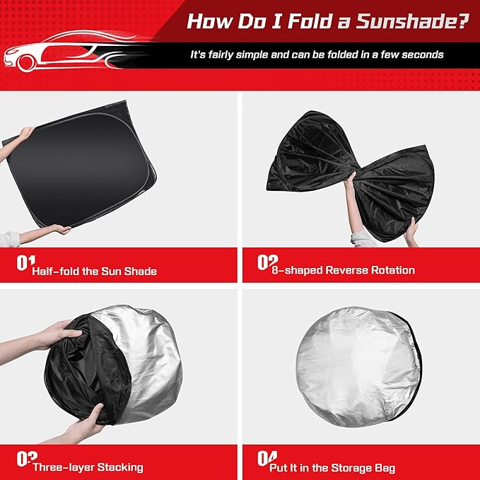 ARISMOTOR Windshield Sun Shade for Mazda CX-90 CX90 PHEV 2024-2025 2026 - Image 4