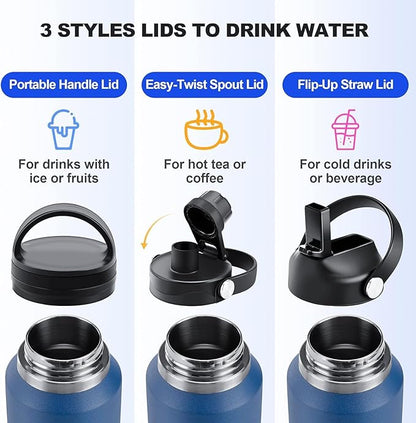 SENDESTAR 40oz Stainless Steel Water Bottle, Double Wall Vacuum Insulated Bottle - Image 5