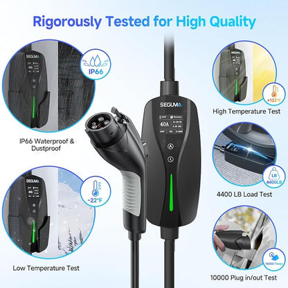 Level 2 EV Charger, 40Amp Electric Car Chargers 25FT Cable - Image 9