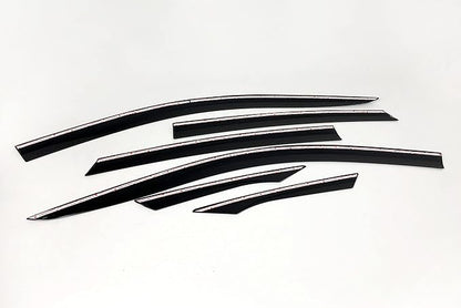 AUTOCLOVER Tape-On Rain Guards Window Visors 6 Pcs Set - Image 2