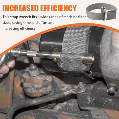 Heavy Duty Strap Oil Filter Wrench - Image 3