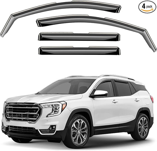 Window Deflectors Smoke Tinted in-Channel Side Window Vent Visor Deflectors by Unknown
