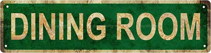DINING ROOM Non-Embossed Vintage Metal Tin Street Sign Bar Cafe Garage Cave by Unknown