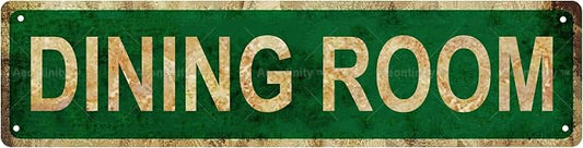 DINING ROOM Non-Embossed Vintage Metal Tin Street Sign Bar Cafe Garage Cave by Unknown