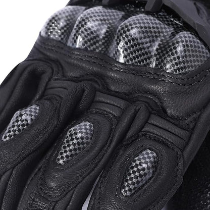 Harssidanzar Breathable Leather Motorcycle Gloves Touchscreen - Image 3