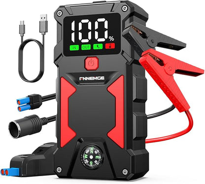 Car Jump Starter, 5000A Peak 24800mAh 12V Car Battery Starter, by FNNEMGE