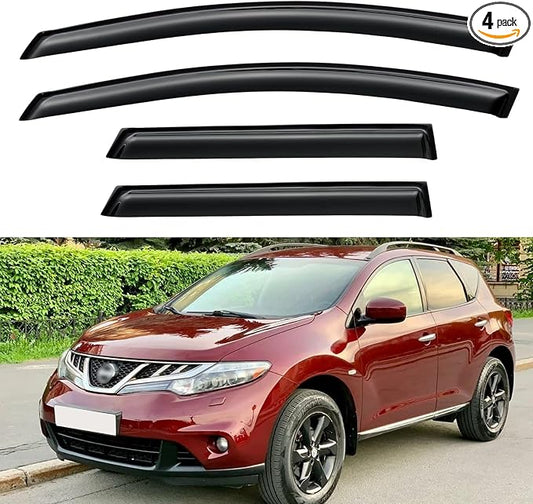 Window Visors Rain Guards Shield by YQAUTEC