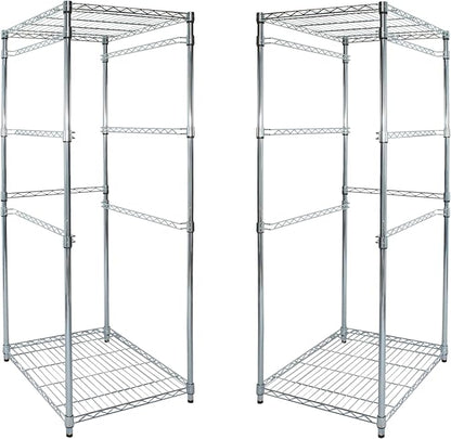 SafeRacks 2 Pack 5-Tier Steel Tote Rack by SafeRacks