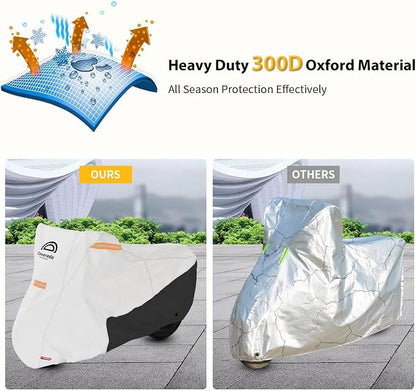 Coverado Motorcycle Cover Waterproof, All Weather Protection Outdoor Full - Image 8
