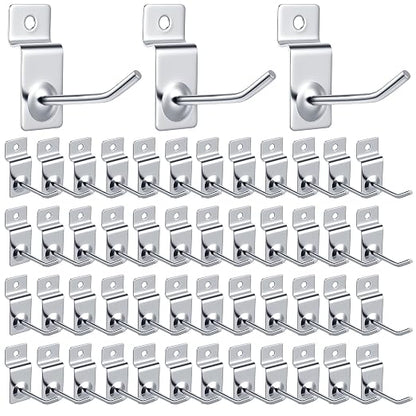 Moxweyeni 100 Pcs Heavy Duty Slatwall Panel Hooks Hanging Metal Slat Wall by Moxweyeni