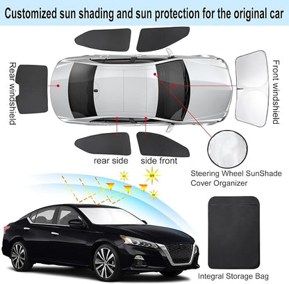 TINGLU 6PCS Window Shades for Nissan Altima 2019-2024 2025 Accessories Car Side - Image 3
