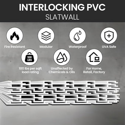 Slatwall Panel Wall Storage Systems, 4x8 ft Slat Wall Paneling Garage Wall - Image 5