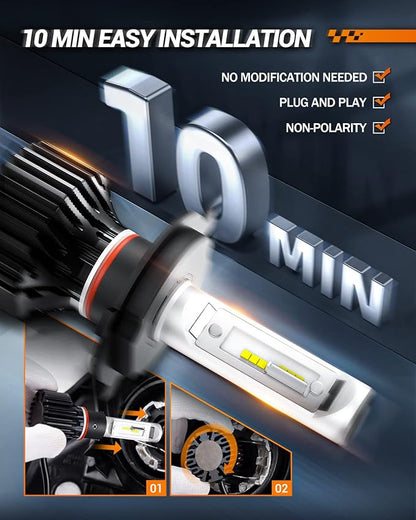 SEALIGHT H11/H9/H8 9005/HB3 Bulbs Combo or Fog, X4I 2024 88, 000LM Super Bright - Image 3
