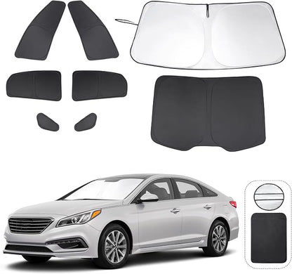 TINGLU Window Shades for Hyundai Sonata Sedan 2015 2016 2017 2018 2019 by TINGLU