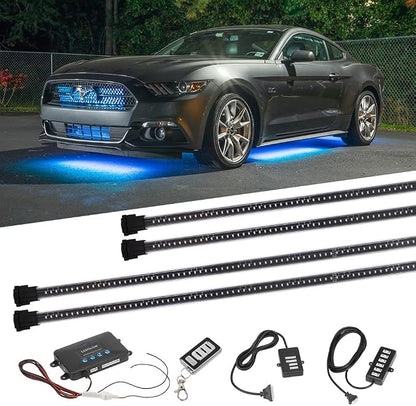 LEDGlow 4pc Million Color Multi-Color LED Underbody Underglow Accent Lighting by LEDGlow