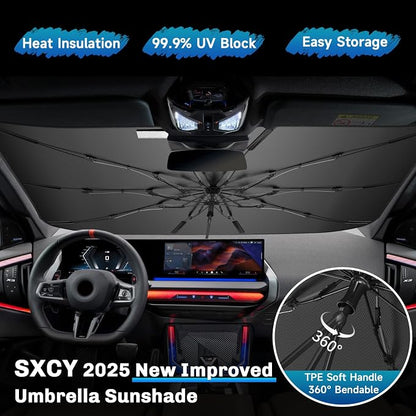 SXCY for 2025 BMW X3 Windshield Umbrella Sunshade for 2025 BMW X3 Accessories - Image 2