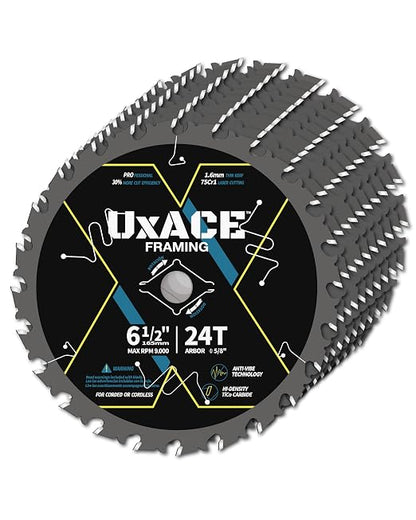6-1/2-Inch 24-Tooth Circular Saw Blade by UXACETOOLS