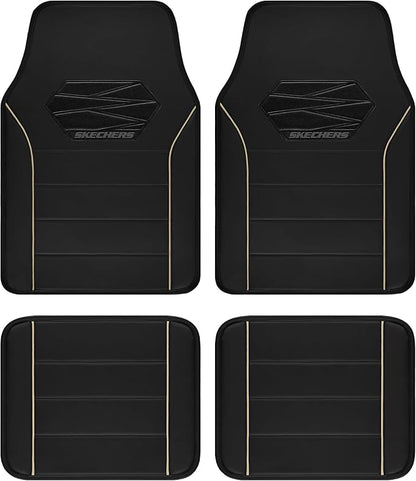 Skechers Memory Foam Car Mats, Leather Piping by Skechers