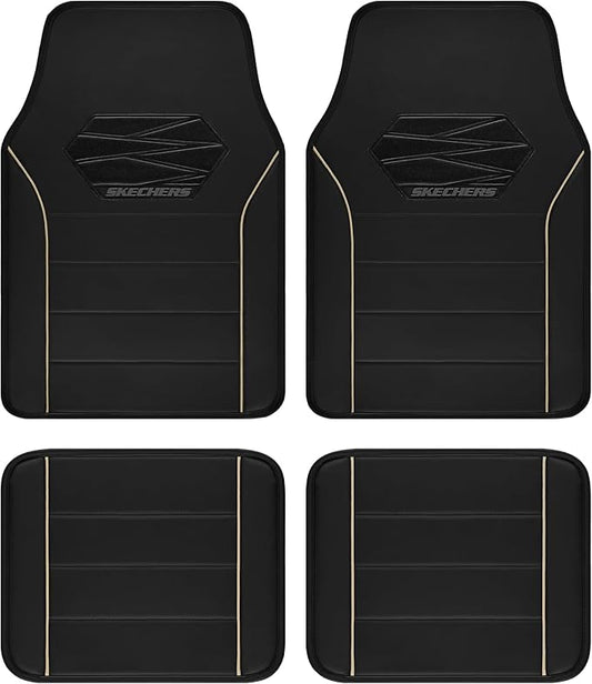Skechers Memory Foam Car Mats, Leather Piping by Skechers