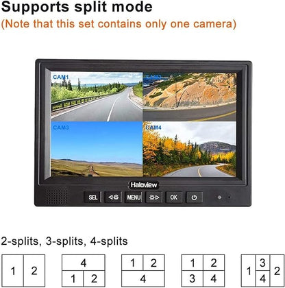 Haloview MC7108 Wireless RV Backup Camera System 7'' Monitor Built in DVR Rear - Image 5