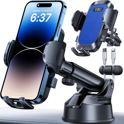 YRU Car Phone Holder Mount, Dashboard Cell Phone Holder by YRU2025ProCarMount