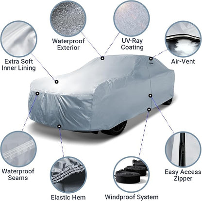 iCarCover 18-Layer Car Cover Waterproof All Weather, UV Protection, El Camino - Image 3