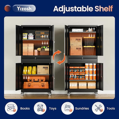 Yizosh Metal Garage Storage Cabinet - Image 5