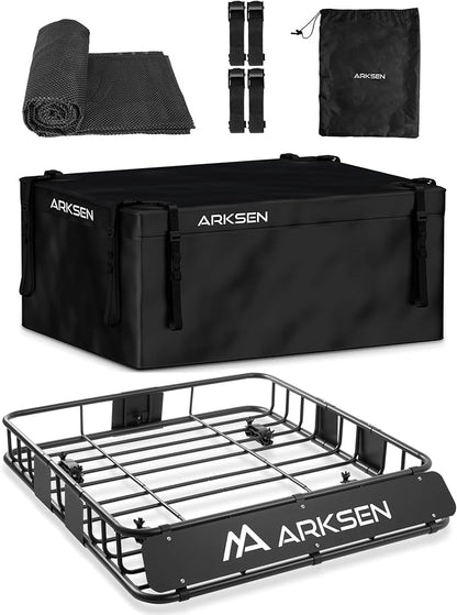 ARKSEN 43 x 39 x 6 Inch Universal 150LB Heavy Duty Roof Rack Cargo by ARKSEN