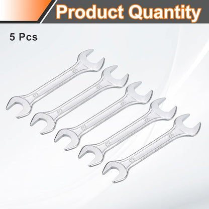 HARFINGTON 5pcs Double Open End Wrench 13mm x 16mm Metric 15 Degree Offset - Image 3