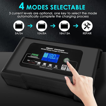 36V/48V Golf Cart Charger, 18Amp Smart Charger, Trickle Battery Charger - Image 4