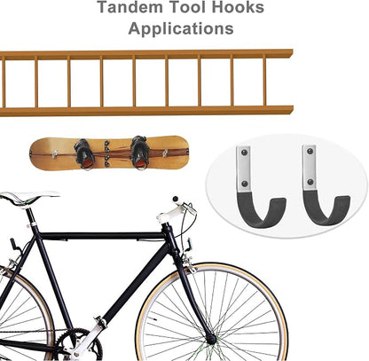 6 Pcs Garage Storage Utility Hook, Upgraded Ladder Hangers, Shed J-Hooks - Image 4