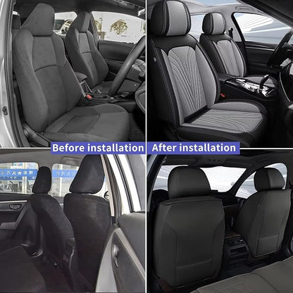 Front Seat Covers Fit for Toyota Camry 2012-2025 Faux Leather Automotive Seat - Image 5