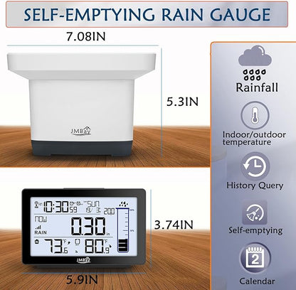 Wireless Rain Gauge Outdoor, Digital Rain Gauge Outdoors Best Rated - Image 7