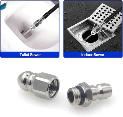 Pressure Washer Sewer Jetter Nozzle - Image 3
