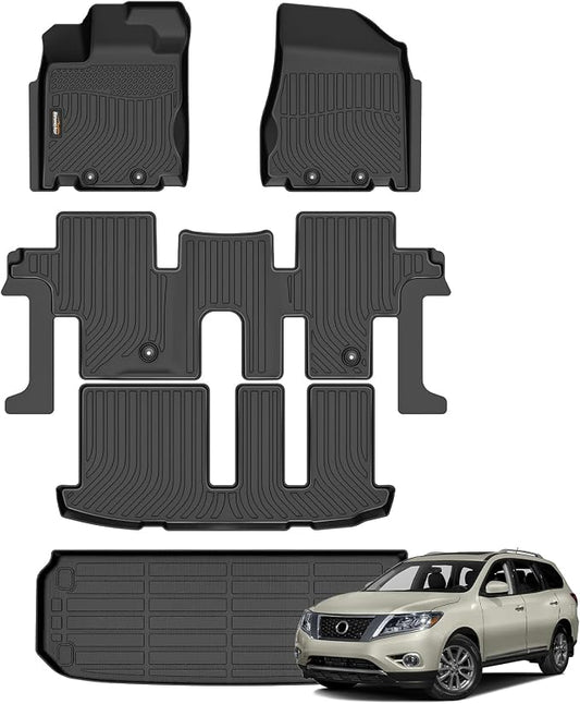Binmotor-All Weather Floor Mats Cargo Liner Set by VisittheBinmotor