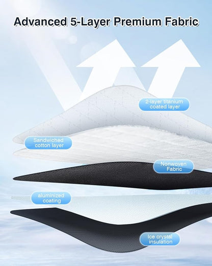 Cartist 5-layer Sun Shade Fits for Kia Telluride 2020-2023 2024 2025 2026 - Image 3