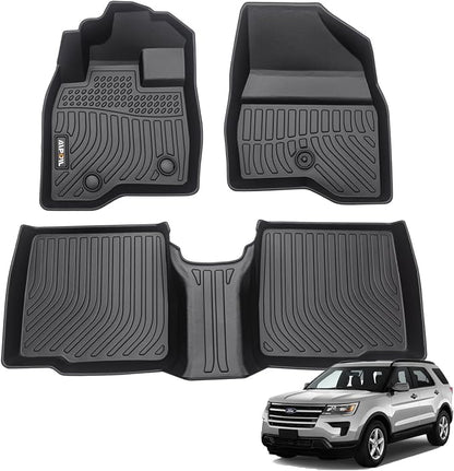 AIPOIL® Floor Mats for 2015-2019 Ford Explorer 7 Seats Front Two Rows of Floor by AIPOIL