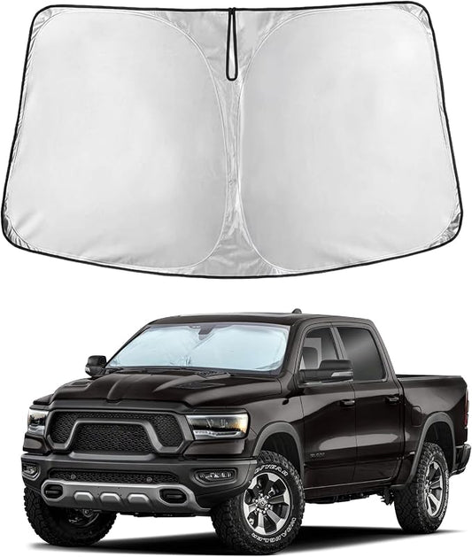 for RAM Pickup Truck Accessories 2019-2024 2025 EcoNour Car Windshield Sunshade by EcoNour