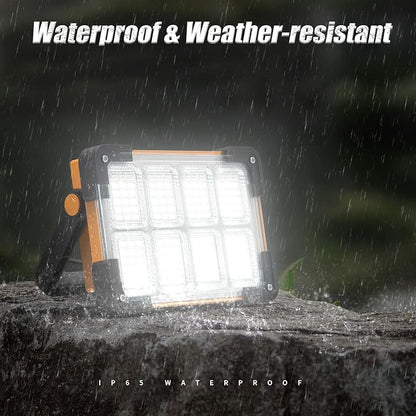 120W Solar Rechargeable Work Light, 144 LED 10000LM Led Work Light - Image 5