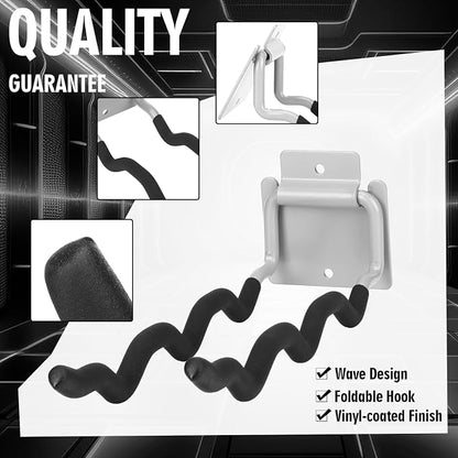 4 Pack Heavy Duty Garage Hooks Ladder Hangers - Image 5