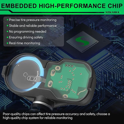 433MHz TPMS Sensors Pre-Programmed for:-Dodge Durango 2011-2015 Charger - Image 3