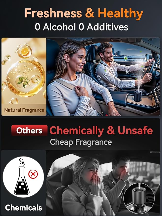 Ceeniu Smart Car Air Fresheners, New smell experience by Ultrasonic mist - Image 6
